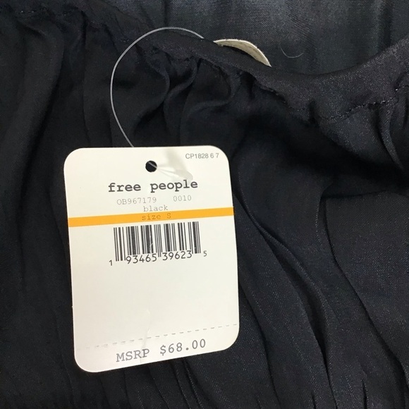 Free People Melrose Black Lace V-Neck Bodysuit Open Back Sexy Sheer Size S - Picture 7 of 12